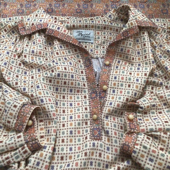 Vintage Lady Menidel of Distinction tie belt dress. Size 10 - Picture 9 of 10